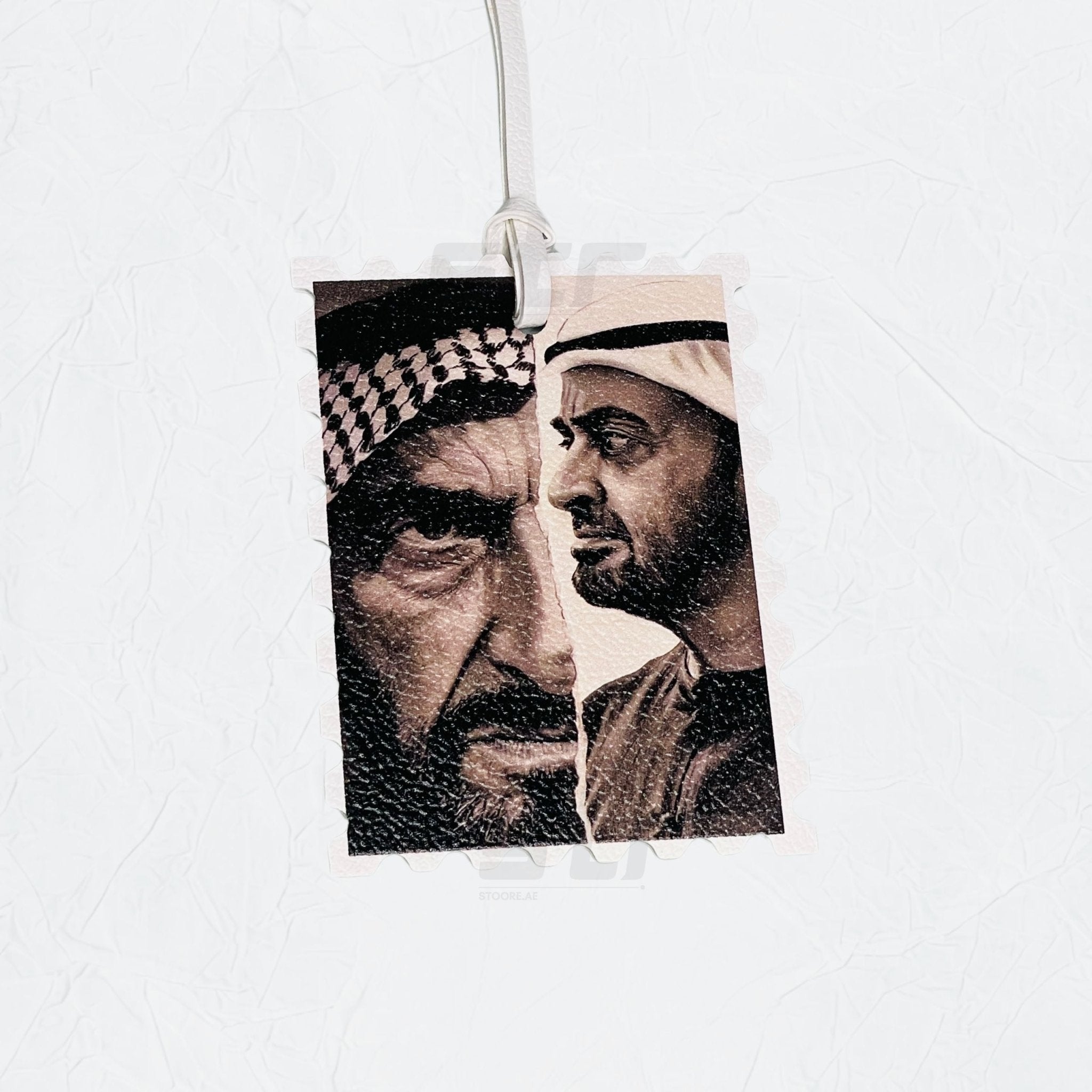 Leather Charm Double Side Sheikh Zayed bin Sultan Al Nahyan & Sheikh Mohammed bin Zayed Al Nahyan